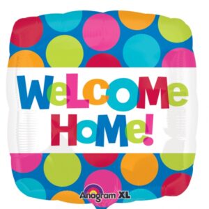 Welcome Home Square Foil Balloon