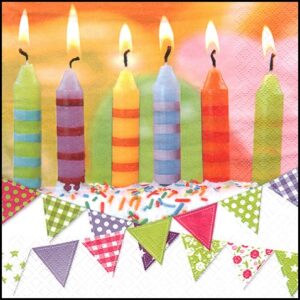 Party Candles Napkins (20)
