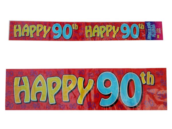 90th Happy Banner