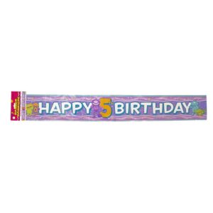 5th Happy Birthday Aliens Banner