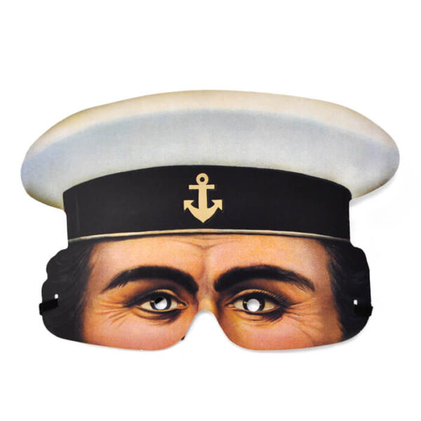 Half Face Paper Mask - Sailor