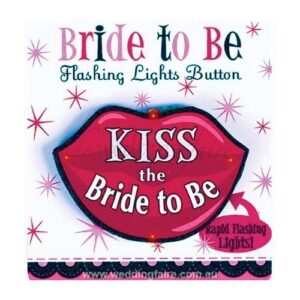 Bride to Be Flashing Lights Button