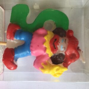 Clown Number 9 Candle