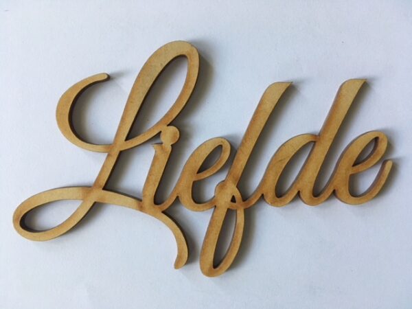 Word - Liefde - Cursive