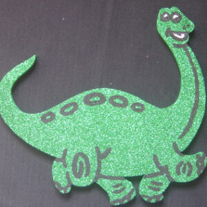 Dinosaur Poly - Green Glitter