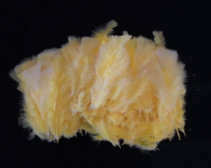 Feathers 10cm - Yellow (20)