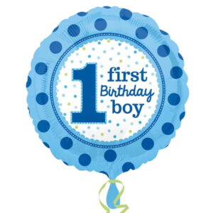 First Birthday Boy Foil Balloon