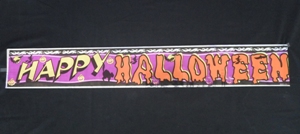 Happy Halloween Foil Banner
