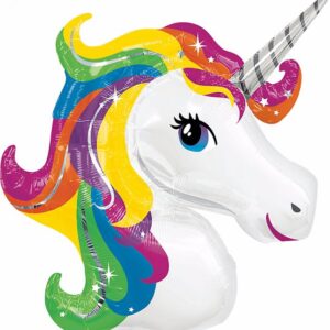 Rainbow Unicorn Supershape Foil Balloon