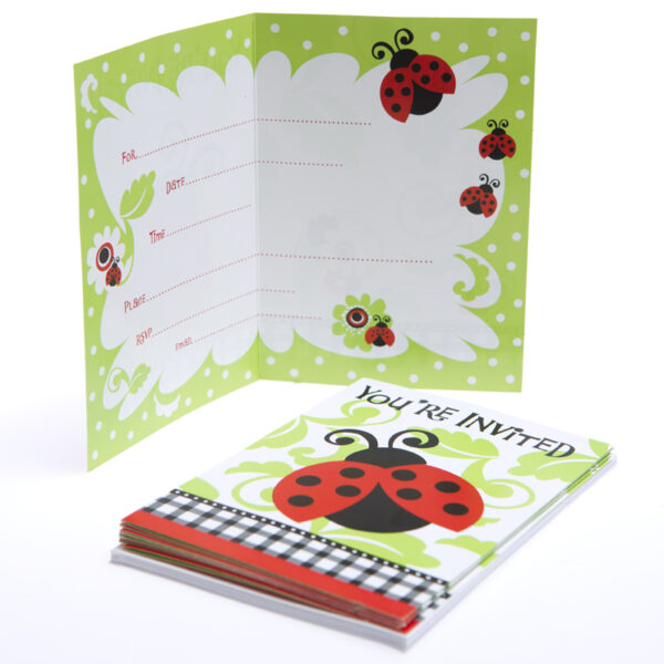 Lively Ladybugs Invitations (8)