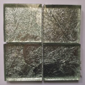 Large Tiles - Silver Foil Texture