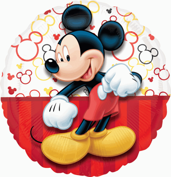 Mickey Portrait Red Foil Balloon