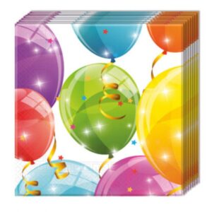 Sparkling Balloons Napkins (20)