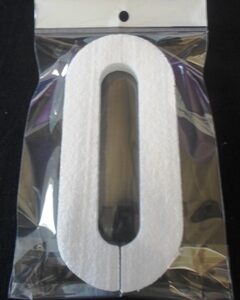 Poly O - 20cm Plain - Narrow Lettering