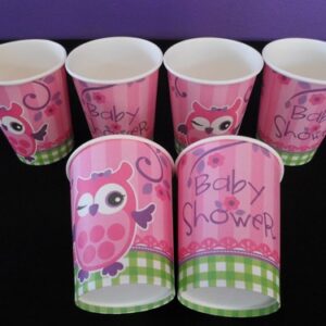 Owl Baby Shower Cups (6)