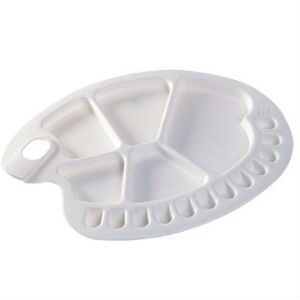 Plastic Palette - 17 Well - Kidney Shape