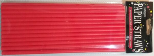 Paper Straws - Red (24)