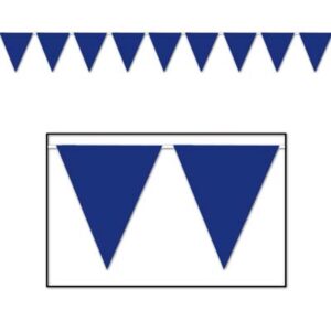 Plastic Pennant Banner - Blue