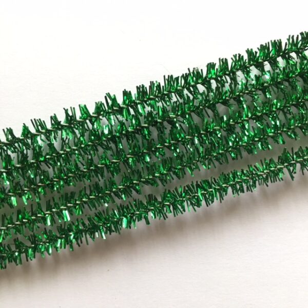 Pipecleaner - Green Glitter (5)