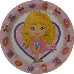 Cute Girl Tea Party Plates