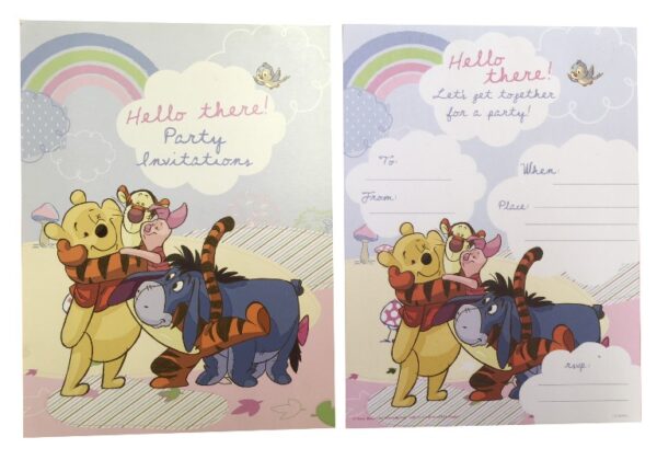 Winnie Rainbow Invitation Pad