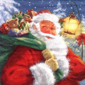 Santa with Presents Napkins (20)