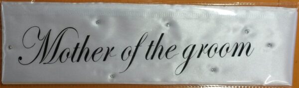 Mother of the groom Satin Sash