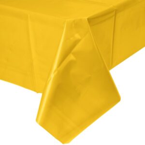 Schoolbus Yellow Plastic Tablecover