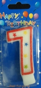 Star Number 7 Candle