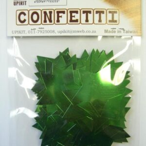 Star Confetti - Green - Large