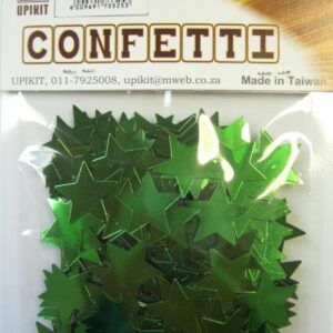 Star Confetti - Green - Medium
