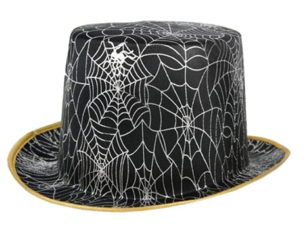 Top Hat - Silver Spiderwebs