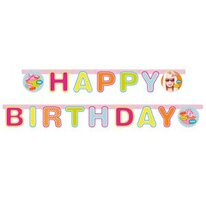 Totally Barbie Happy Birthday Banner