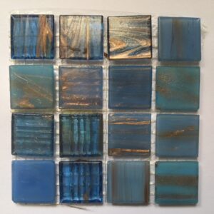 Two-Tone Tiles - Blue/Gold