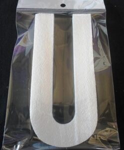 Poly U - 20cm Plain - Narrow Lettering