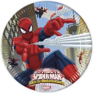 Spiderman Web Warriors Plates (8)