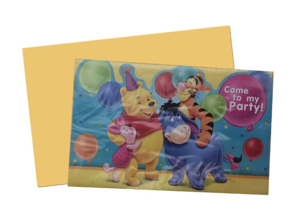 Winnie's Party Invitations (6)