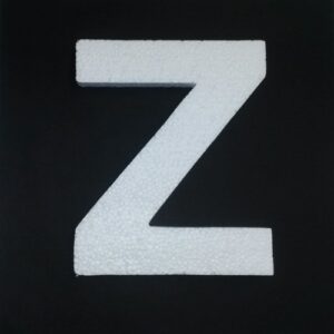 Poly Z - 20cm Plain - Wide Lettering